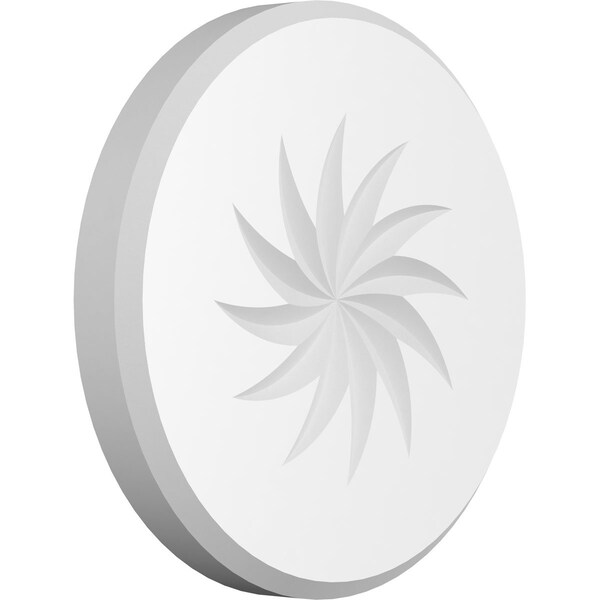 Ekena Millwork Standard Grayson Spiral Rosette With Beveled Edge, 8"W x 8"H x 1"P ROSP080X080X100GRY13 - main